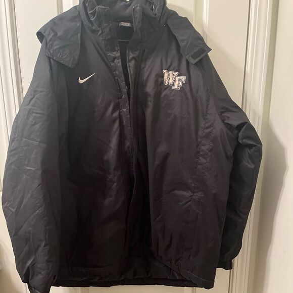 Wake Forest University Demon Deacons Nike Jacket Coat Fleece Lined Zip Mens XXL